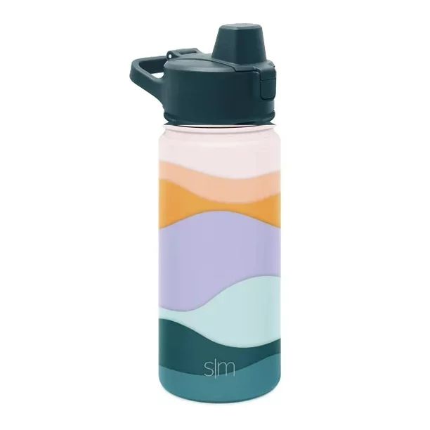 Simple Modern 16 fl oz Insulated Stainless Steel Summit Water Bottle with Silicone Straw Lid|Suns... | Walmart (US)