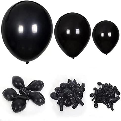 105Pack Black Balloons, 18inch/10inch/5inch Black Latex Balloons Premium Helium Quality Black Helium | Amazon (US)