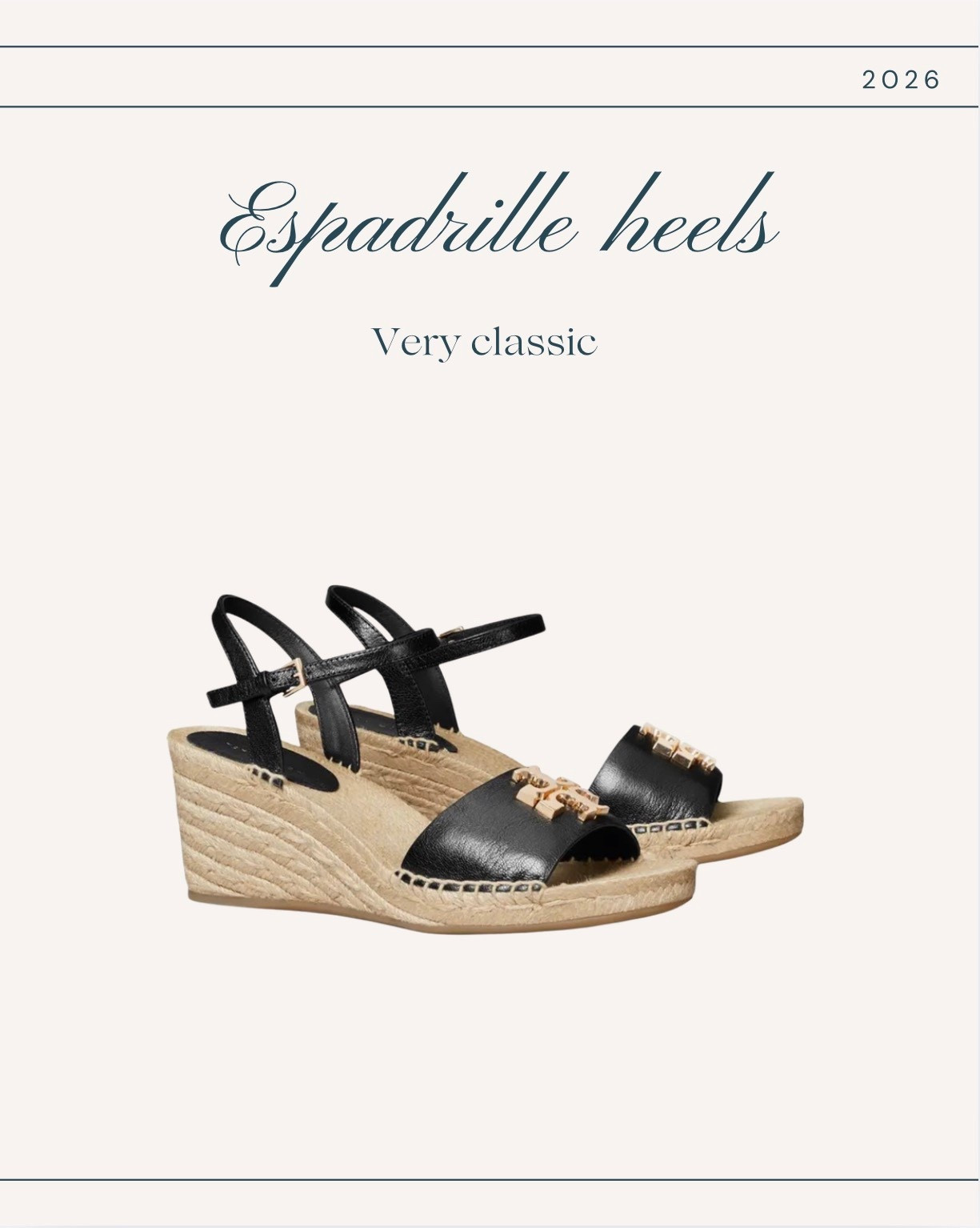 What I’m wearing with everything this spring! This designer pair of espadrille heels are just perfect! s