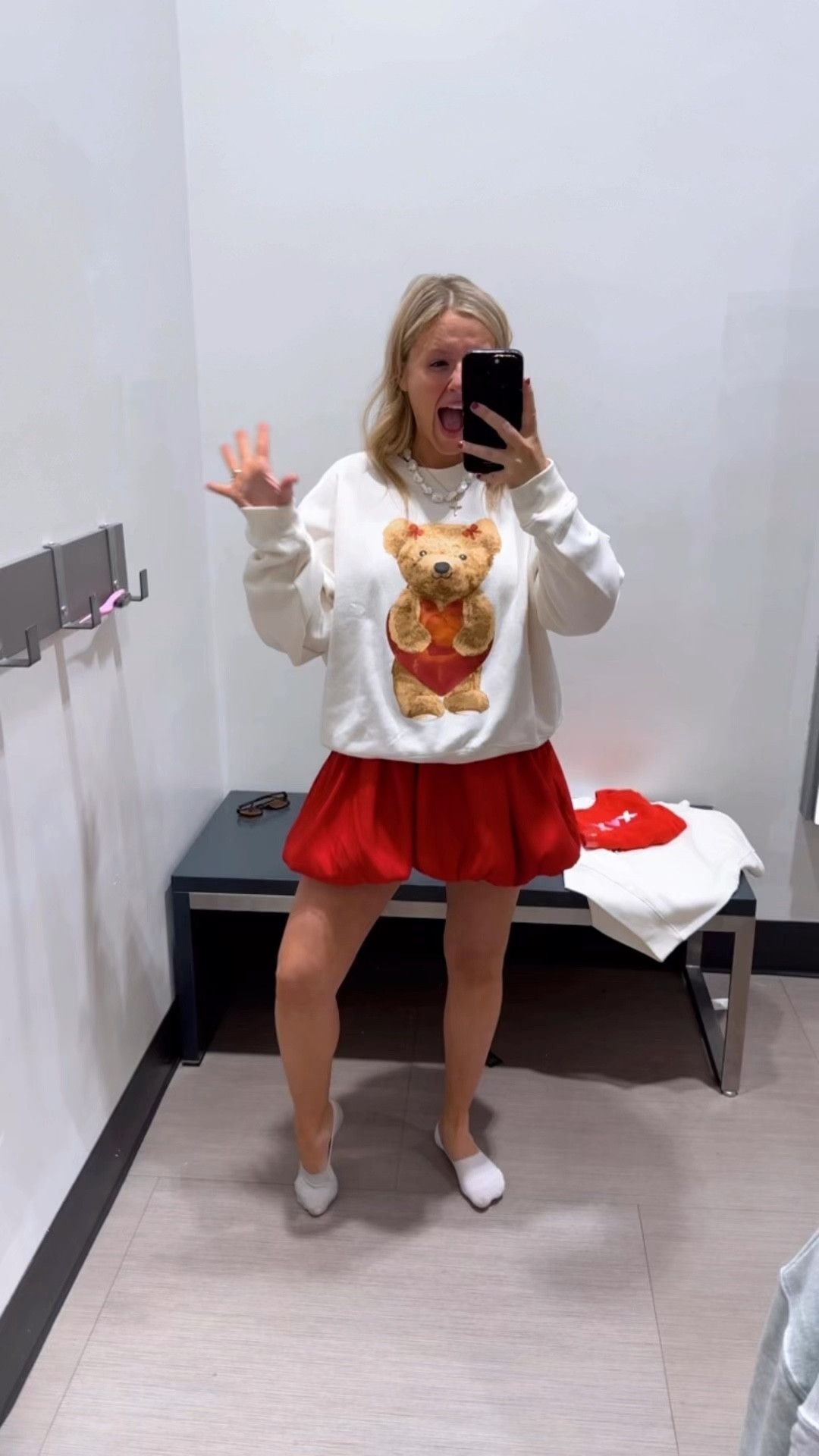 Valentine Day bear outfit 