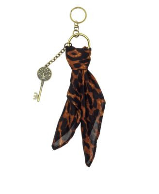 Patricia Nash Exotics Mini Scarf Key Bag Charm - Leopard | Macy's