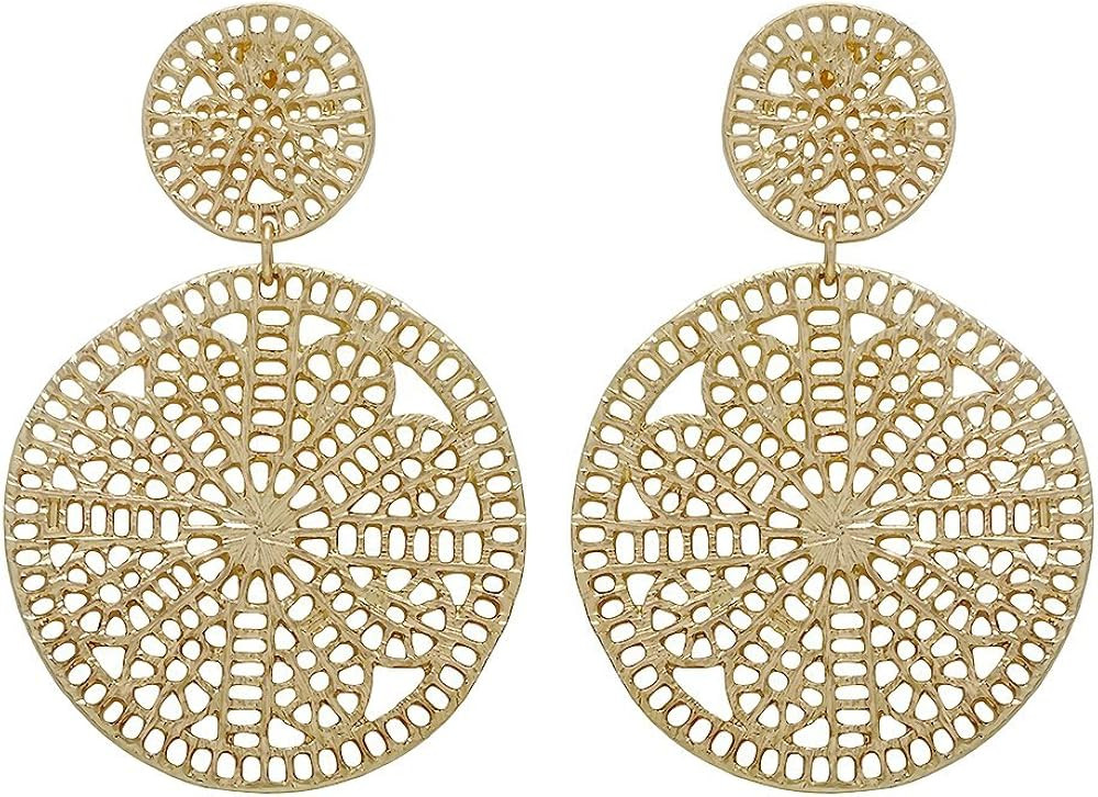 Double Crochet Link Casting Filigree Post Earring | Amazon (US)