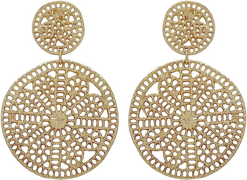 Double Crochet Link Casting Filigree Post Earring | Amazon (US)