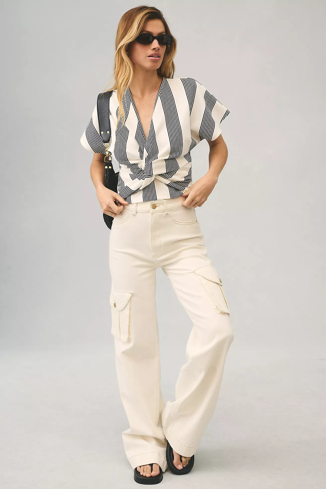 Bishop + Young Twist-Front Top | Anthropologie (US)