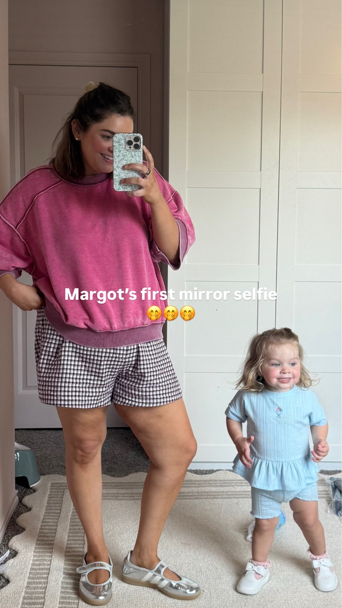 Easy casual outfits for fall transition. I’m wearing large in pullover it’s super oversized and xl in boxer shorts. Adidas samba Mary Jane’s are my fave. Margot’s outfit is on sale!

#LTKmomlife #LTKootd #LTKKids