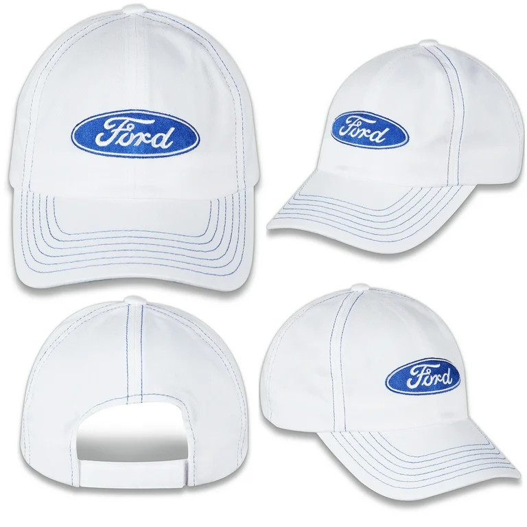 Ford Blue Oval Classic White Unstructured Hat | Walmart (US)