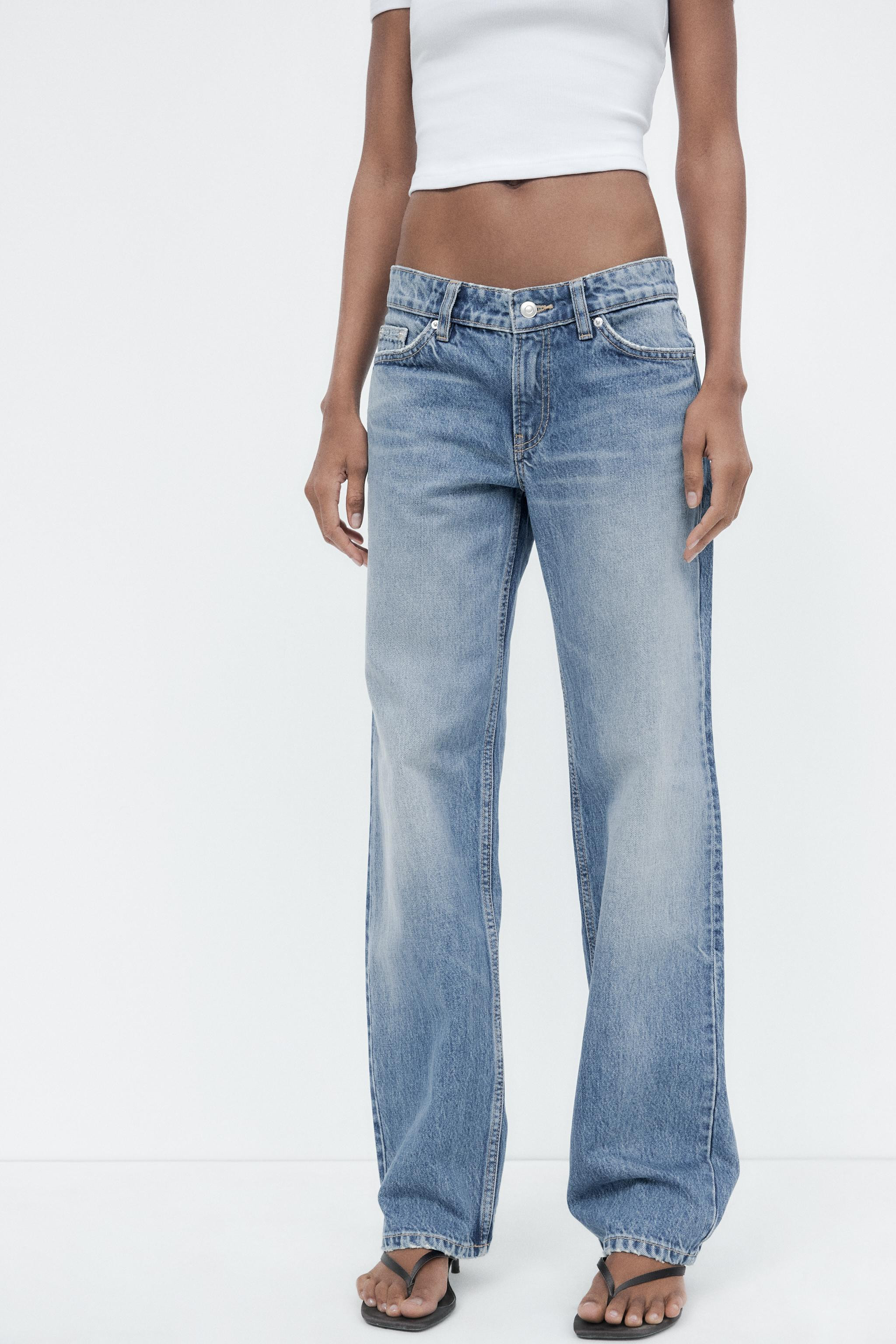 TRF LOW RISE STRAIGHT CUT JEANS | Zara US