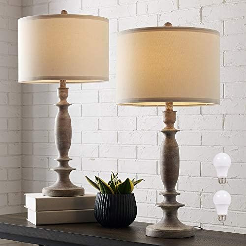 29"H Table Lamp Set of 2 for Living Room or Bedroom, 9.5W LED Bulbs Included, Large Tall Farmhouse W | Amazon (US)