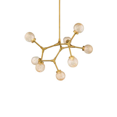 Catalyst 8-Light LED Sputnik Modern Linear Chandelier | Perigold