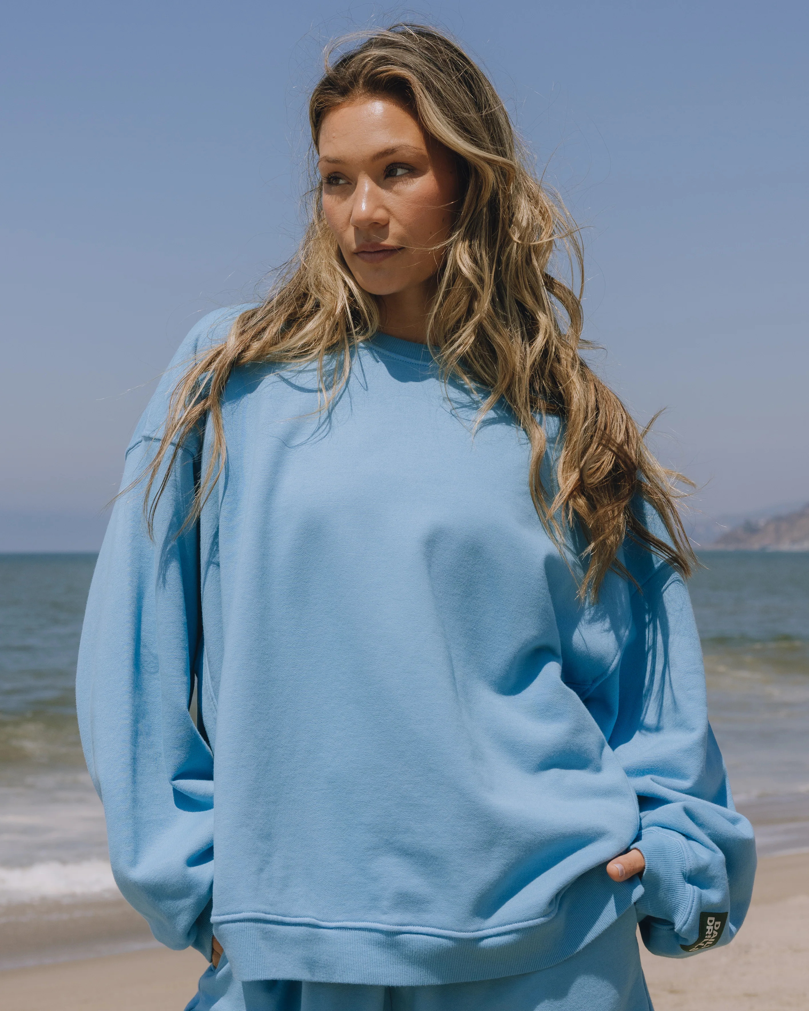 Unisex Oversized Crew - Malibu | Daily Drills LLC