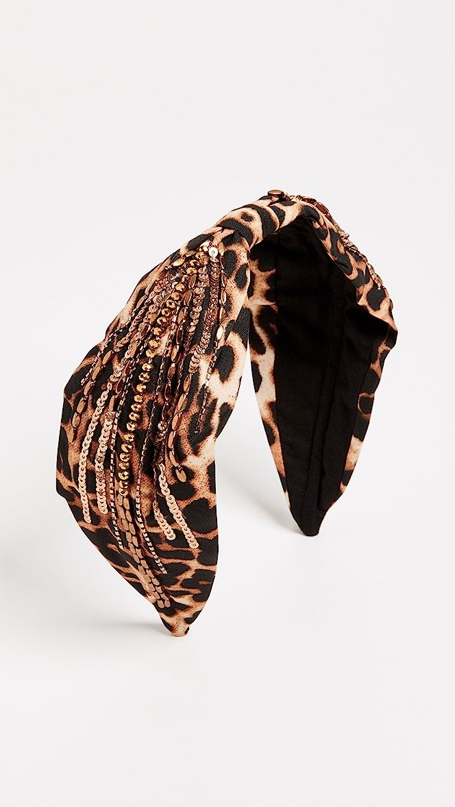 Dark Leopard Embellished Headband | Shopbop