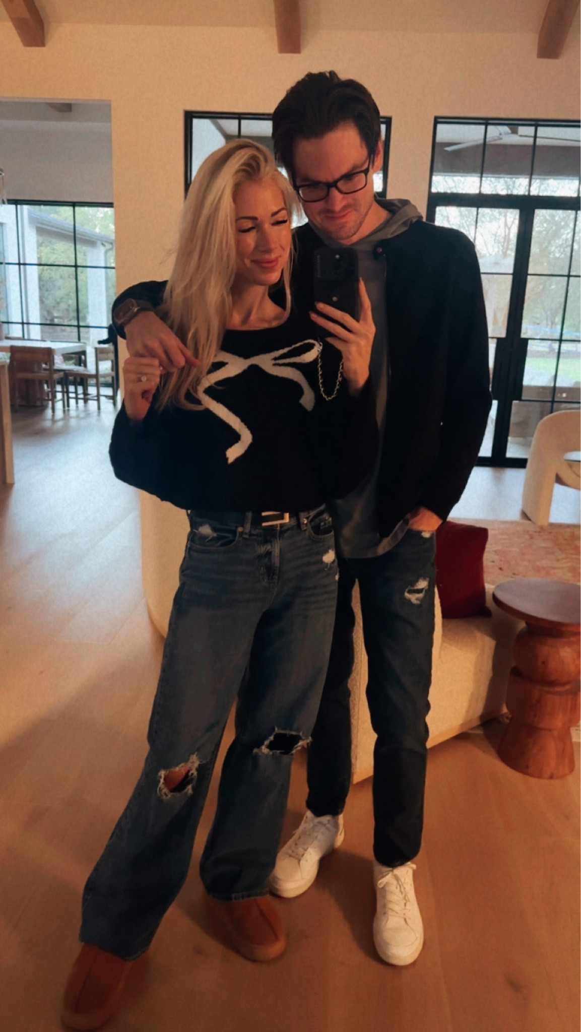 Cutest bow crop sweater from target! Also linked my Amazon belt and shoes 

#LTKStyleTip #LTKCyberWeek #LTKShoeCrush