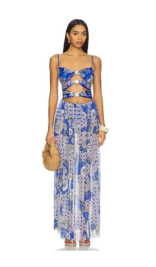 Agua Bendita Meeg Dress in Blue. - size M | Revolve Clothing (Global)