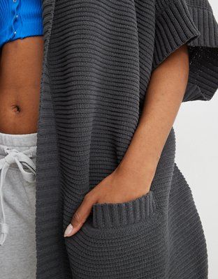 Aerie Hooded Sweater Poncho | American Eagle Outfitters (US & CA)