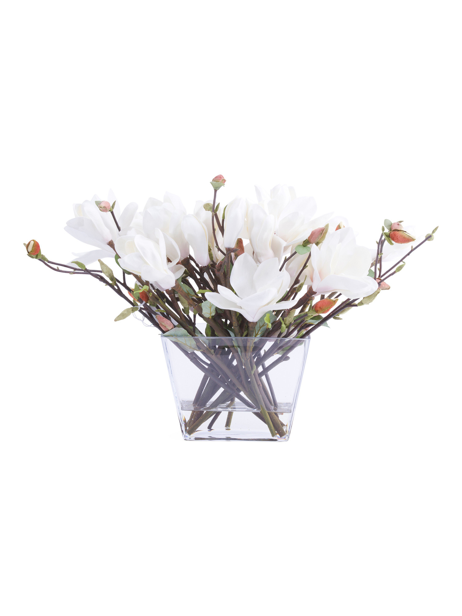16in Magnolia In Glass Vase | TJ Maxx