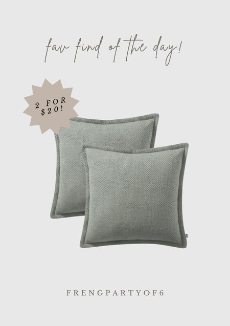 More Walmart pillows for ya! 2 for $20! Great reviews, 4 colors available  

#LTKfindsunder50 #LTKhome