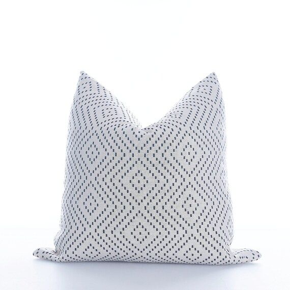 Cream with Black Diamond Designs | Designer Pillow Cover | Living Style | | Etsy (US)