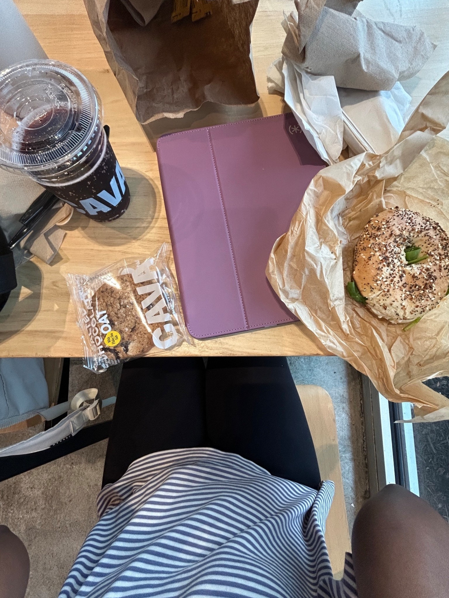 enjoying breakfast out on this particular day ☺️ sipping my favorite blueberry soda from CAVA while daydreaming of all the art i’d make on my ipad (see the new case 🥹) • what a vibe! btw, i highly recommend this case for the ipad. i’ll share my full review soon! #digitalartist #illustrator #multidisciplinaryartist