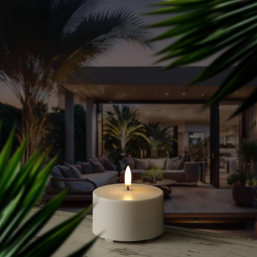 MARELIDA LED Kerze Outdoor Piffany UYUNI Lighting mit flackernder Flamme Stumpenkerze aus Kunstst... | Amazon (DE)