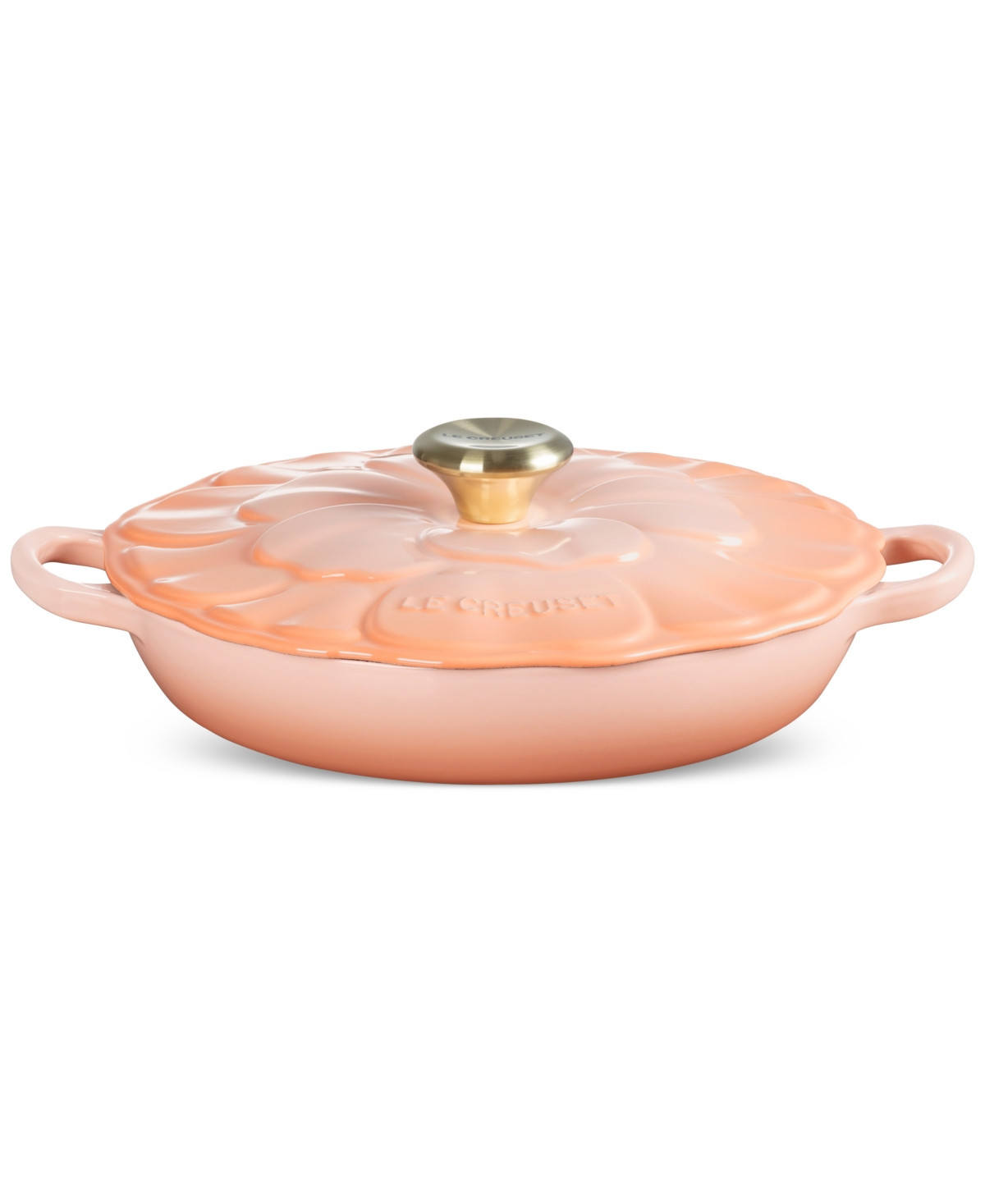 Le Creuset Signature Petal Enameled Cast Iron Braiser - Peche | Macy's