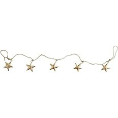 47th & Main Holiday Jute Garland, 37" Long, 5-Star, Golden | Amazon (US)