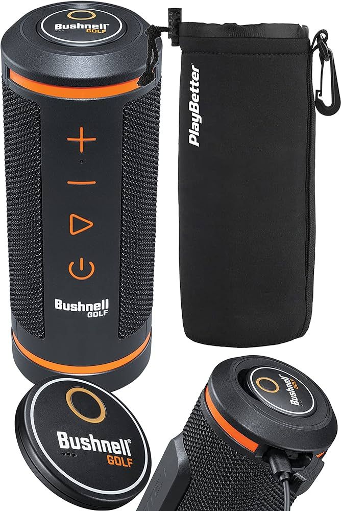 Bushnell Wingman GPS Golf Speaker Bundle with PlayBetter Protective Neoprene Pouch | Music & Audi... | Amazon (US)