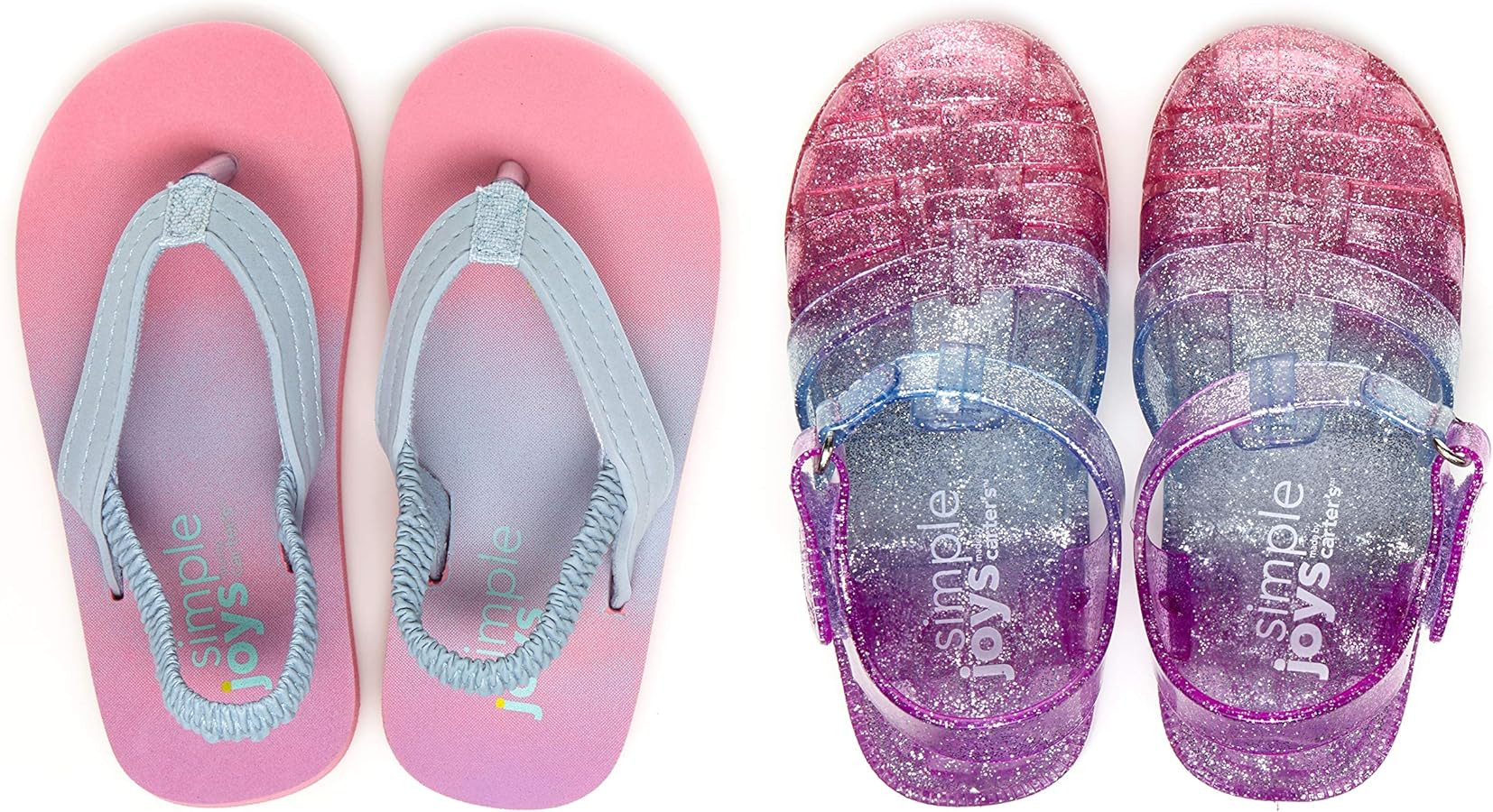 Simple Joys by Carter's Girls and Toddlers' Kimmie Nora Jelly Sandal Set | Amazon (US)