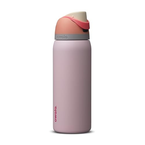 Owala FreeSip Stainless Steel Water Bottle 32 oz Orange/Pink (Peachy Rose) | Amazon (US)