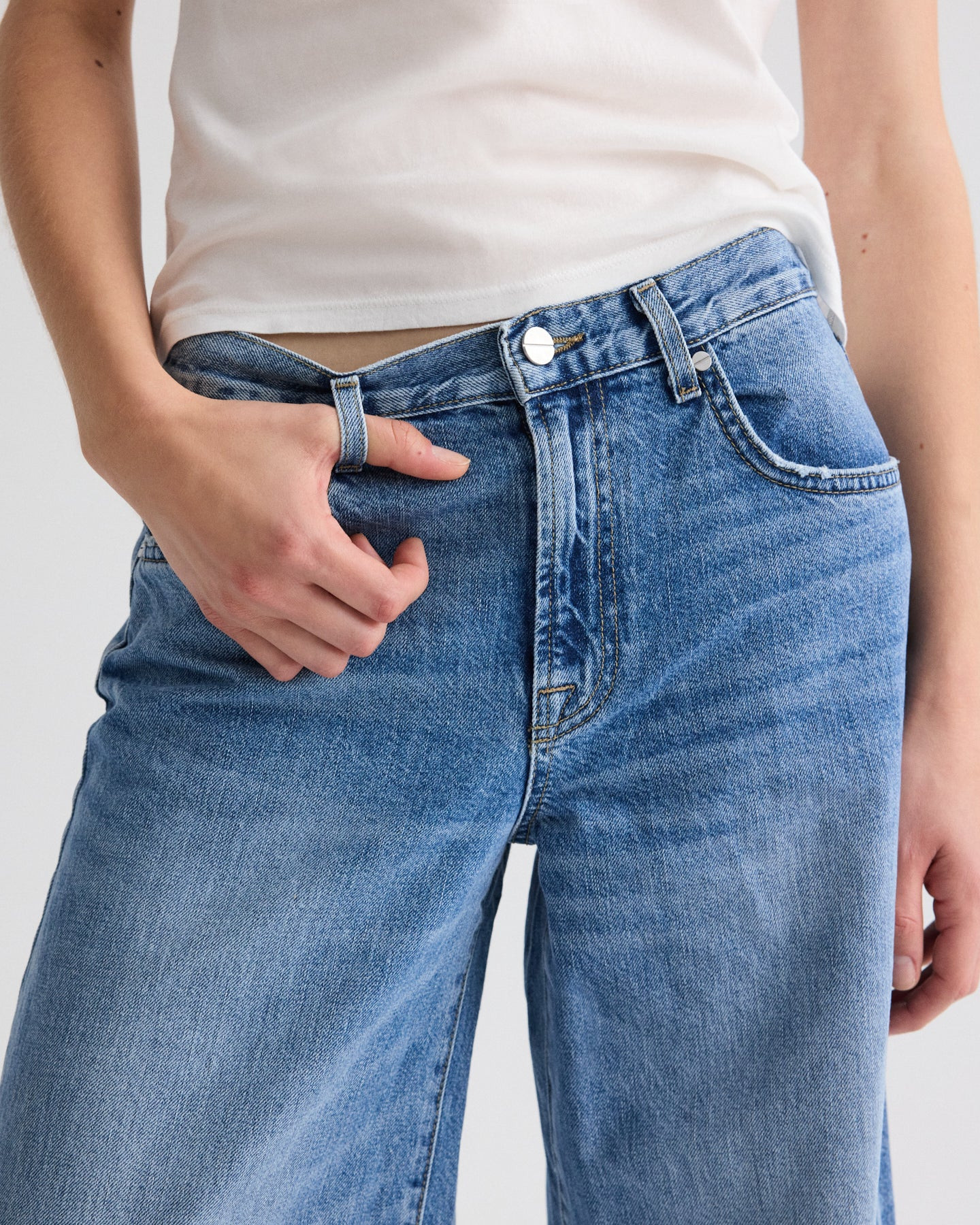 Tiny Dancer Jean in Vintage Wash Denim | TWP