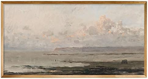 Unframed Rolled Vintage Farmhouse French Country Bedroom Wall Decor Above Bed - 10x20" - Horizont... | Amazon (US)