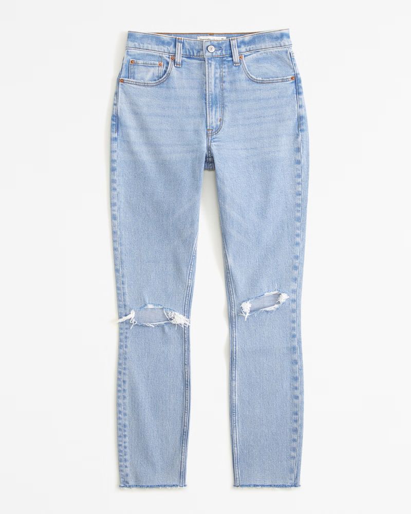 Women's High Rise Skinny Jean | Women's Bottoms | Abercrombie.com | Abercrombie & Fitch (US)