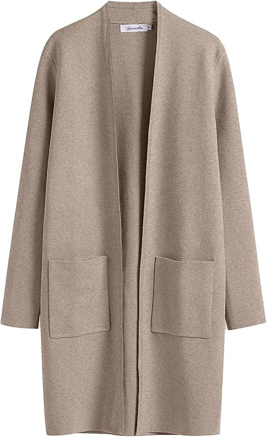 ANRABESS Cardigan Sweater for Women Casual 2023 Fall Winter Fashion Coat Long Sleeve Open Front K... | Amazon (US)