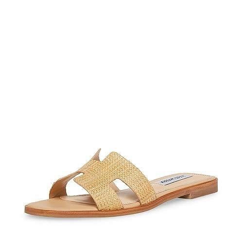 Amazon.com: Steve Madden Women's Hadyn Sandal, Raffia, 10 | Amazon (US)