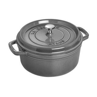 Cast Iron 4 qt. Round Cast Iron Dutch Oven in Graphite Grey with Lid | The Home Depot