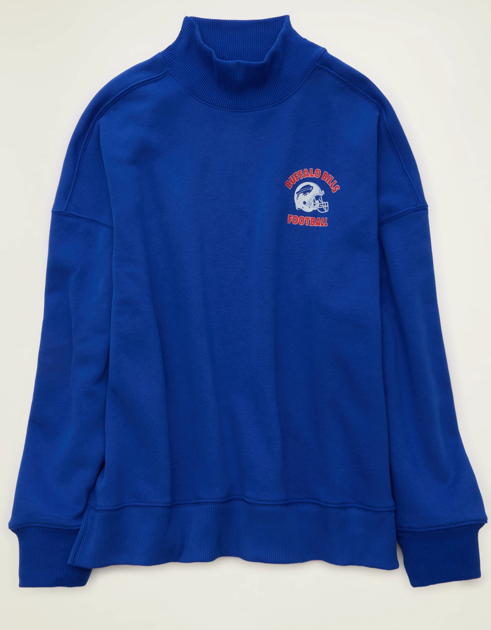 NFL Buffalo Bills Everyday Luxe Mock Neck Sweatshirt | American Eagle Outfitters (US & CA)