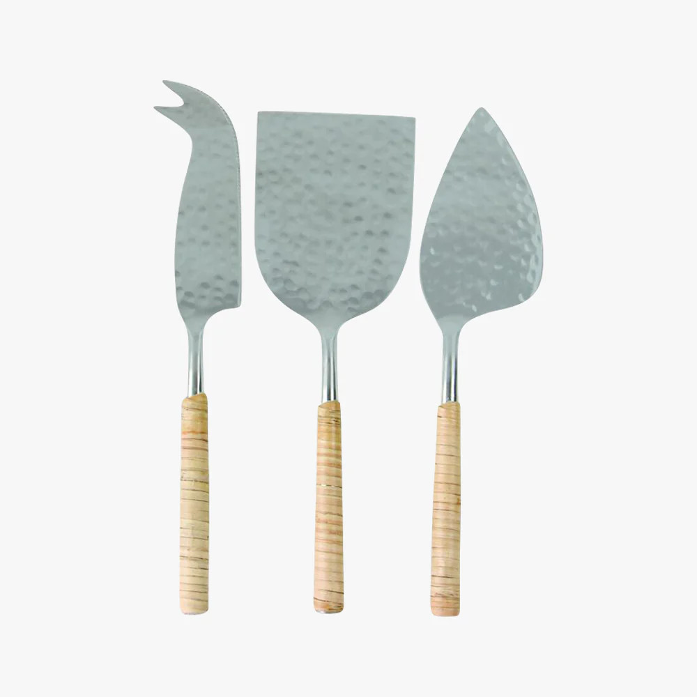 Rattan Wrapped Cheese Knives | Dear Keaton