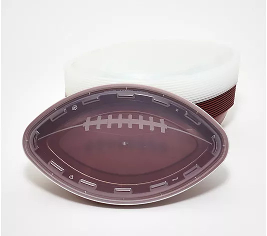 Make Your Selection: CUBE S/12 56-oz Reusable Football Shaped Food Storage Containers | QVC