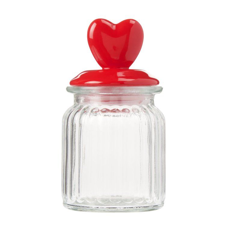 Way To Celebrate Valentine Glass Heart Jar | Walmart (US)