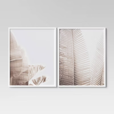 (Set of 2) 24" x 30" Palms Framed Wall Art - Project 62™ | Target