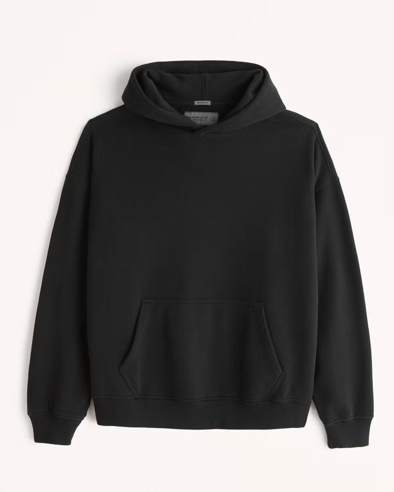Abercrombie & Fitch Men's Essential Popover Hoodie in Black - Size XXXL | Abercrombie & Fitch (US)