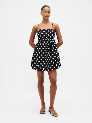 Poplin Bubble Mini Dress | Gap (US)