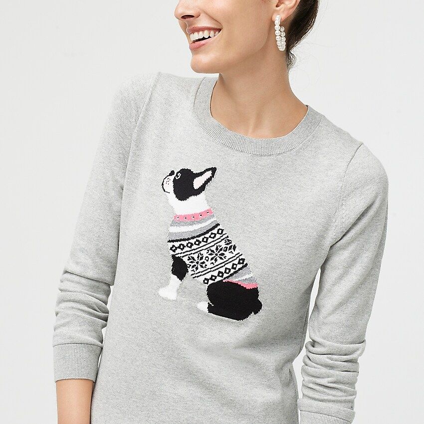 Boston terrier Teddie sweater | J.Crew Factory