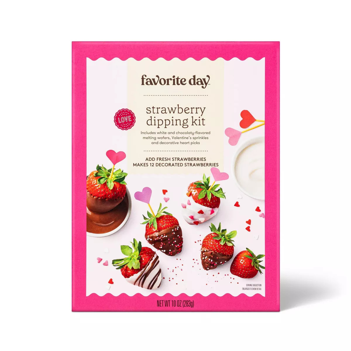 Valentine Strawberry Dipping Kit - 10oz/12ct - Favorite Day™ | Target