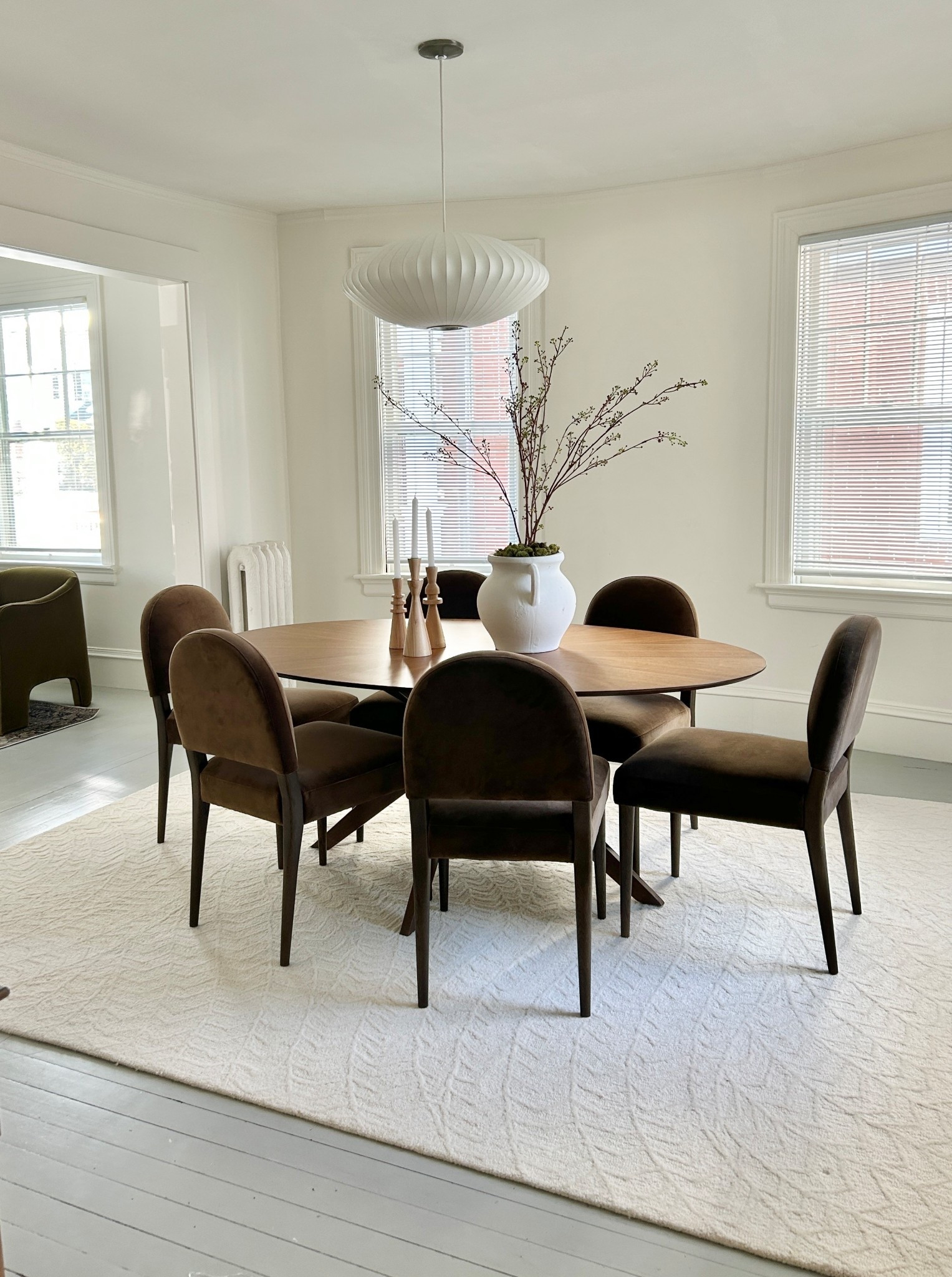 Brown velvet dining chairs. 

#diningchairs 

#LTKHome