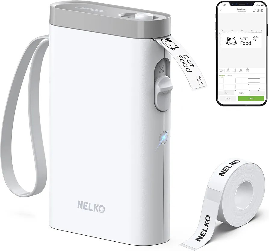 Nelko Label Maker Machine with Tape, P21 Bluetooth Label Printer, Wireless Mini Label Makers with... | Amazon (US)