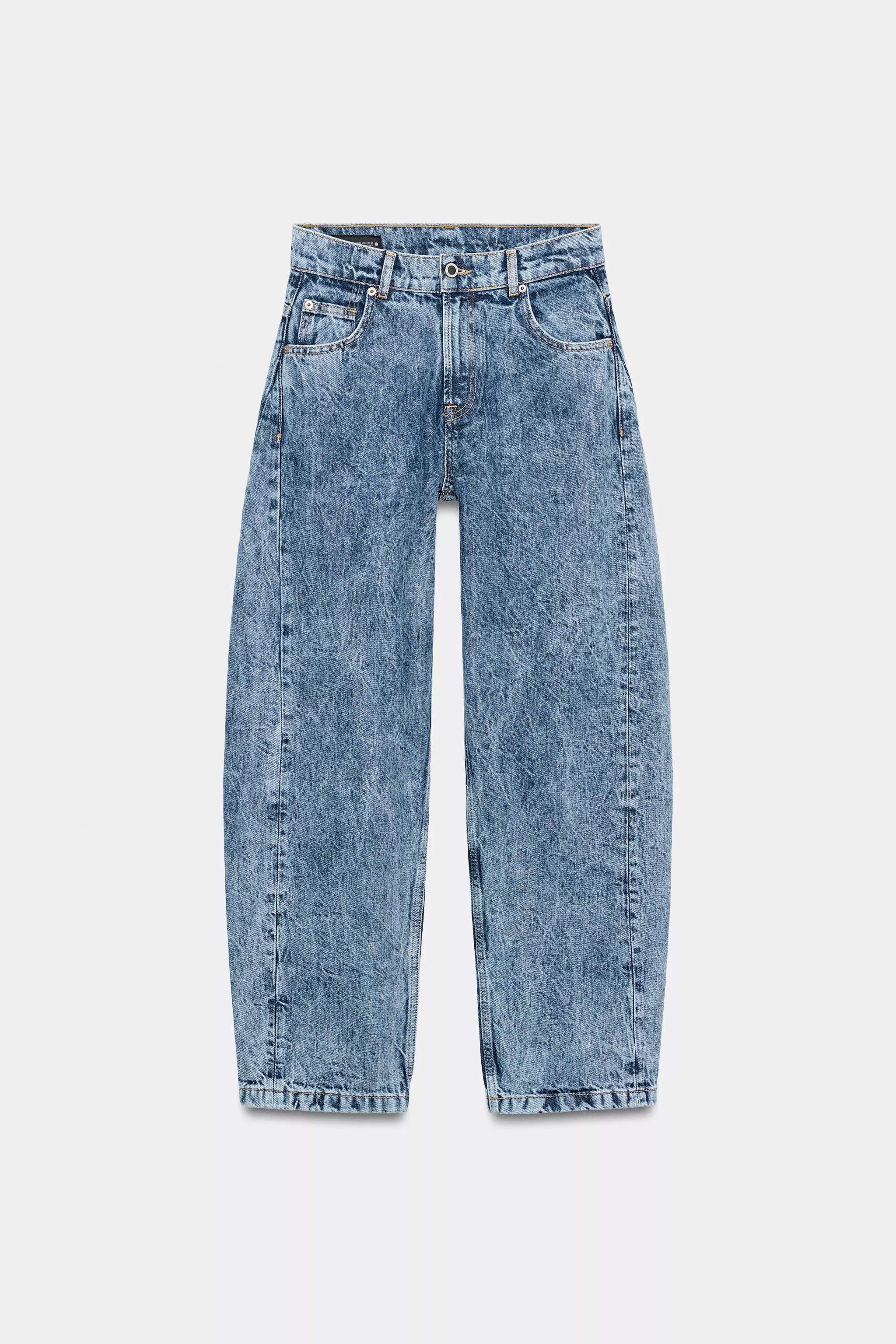 ZW COLLECTION BALLOON HIGH-WAIST JEANS | Zara Canada