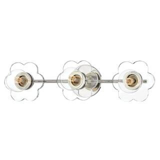 MITZI HUDSON VALLEY LIGHTING Alexa 3-Light Polished Nickel Bath Light | The Home Depot