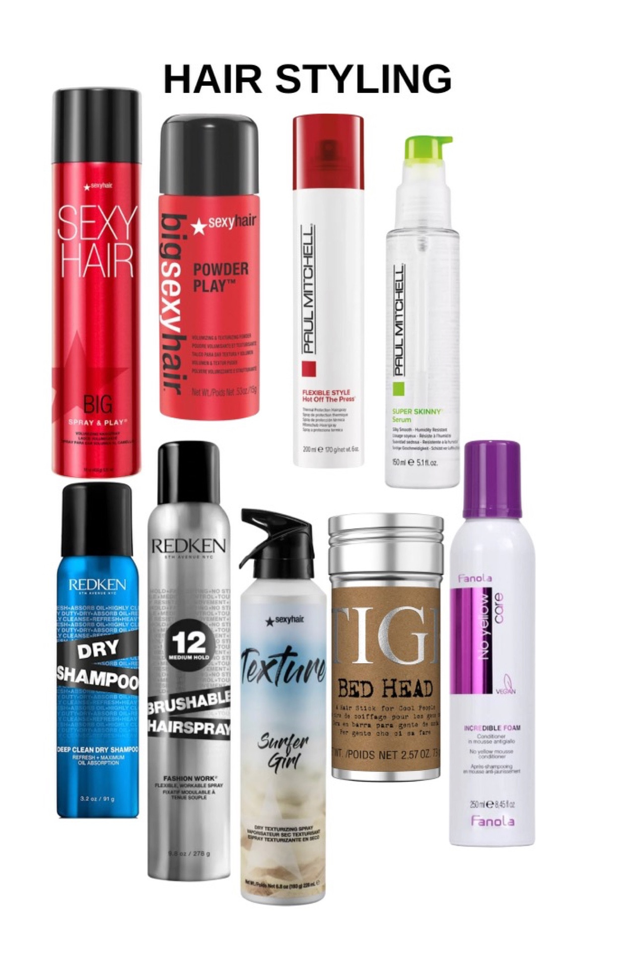 Hair Styling favorites 🤍