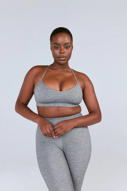 SKINLUXE LIFT SPORTS BRA - DARK GREY MARL | TALA (UK)