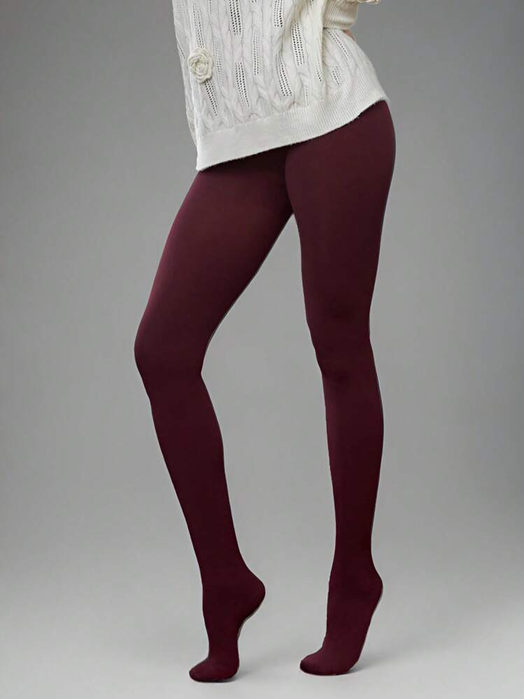 1pc Women's Soft & Comfy Velvet Pantyhose, Sheer & Warm Leggings For Daily Casual Wear | SHEIN